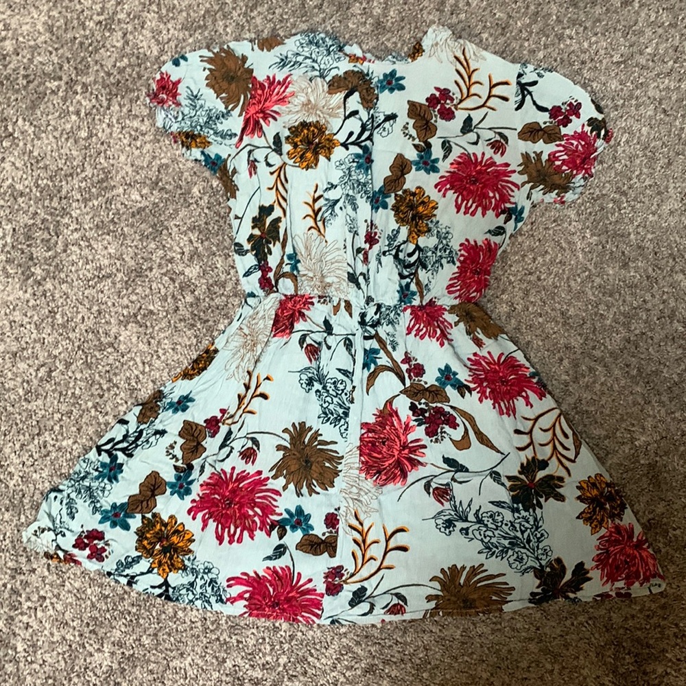 Baby blue rayon dress